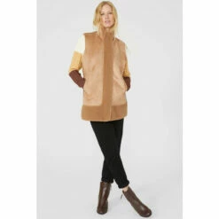 Mantaray Side Pocket Suedette Gilet With Borg Lining For Female -Cheap Mantaray Store unnamed file 4310