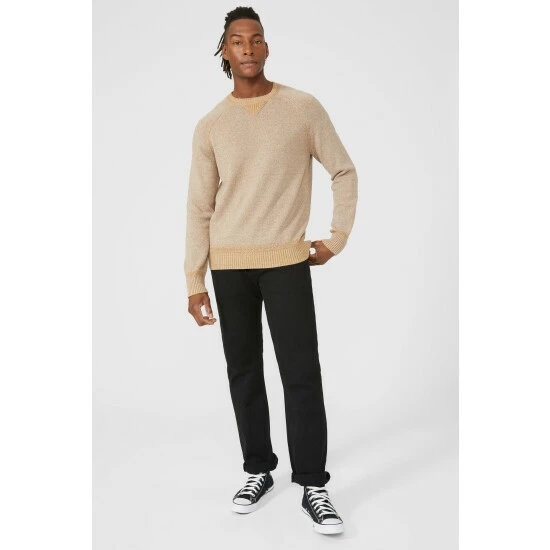 Mantaray Plaited Twist Crew Neck Jumper For Male 2 Mantaray Plaited Twist Crew Neck Jumper For Male - Image 2