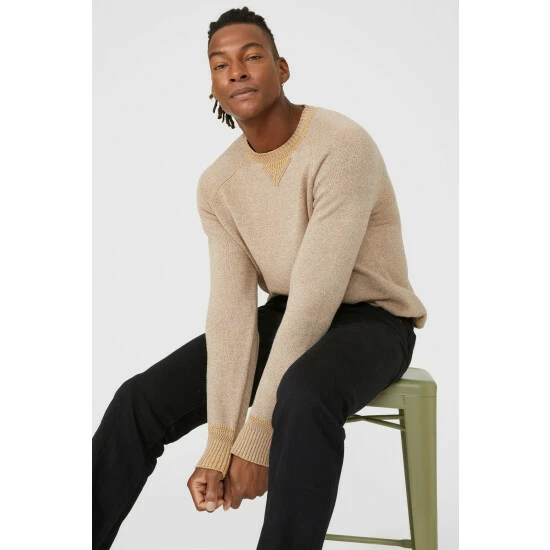 Mantaray Plaited Twist Crew Neck Jumper For Male 5 Mantaray Plaited Twist Crew Neck Jumper For Male - Image 5