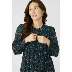 Mantaray Printed Blouse With Ties For Female -Cheap Mantaray Store unnamed file 4376