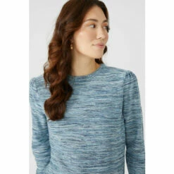 Mantaray Space Dye Puff Sleeve Jumper For Female -Cheap Mantaray Store unnamed file 4383