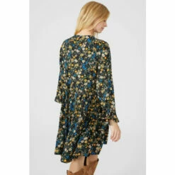 Mantaray Floral Print Tiered Detail Mini Dress For Female -Cheap Mantaray Store unnamed file 4405