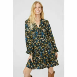 Mantaray Floral Print Tiered Detail Mini Dress For Female -Cheap Mantaray Store unnamed file 4407