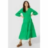 Mantaray Tiered 3/4 Sleeve Midi Dress For Female