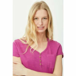 Mantaray Button Henley Pocket Slub T-shirt For Female 10 Mantaray Button Henley Pocket Slub T-shirt For Female -Cheap Mantaray Store unnamed file 4436