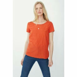 Mantaray Embroidered Scoop Neck T-shirt For Female -Cheap Mantaray Store unnamed file 4460