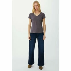 Mantaray Pocket V Neck Slub T-shirt For Female -Cheap Mantaray Store unnamed file 4475