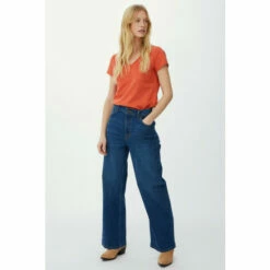 Mantaray Pocket V Neck Slub T-shirt For Female -Cheap Mantaray Store unnamed file 4485