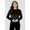 Mantaray Sparkle Velour Long Sleeve Top For Female