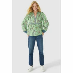 Mantaray Sketchy Leaf Mix & Match Print Top For Female -Cheap Mantaray Store unnamed file 4538