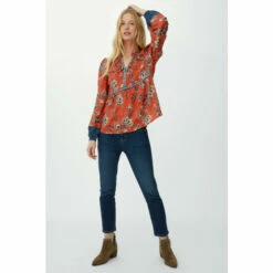 Mantaray Sketchy Leaf Mix & Match Print Top For Female -Cheap Mantaray Store unnamed file 4542