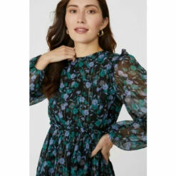 Mantaray Chiffon Floral Printed Midi Dress For Female -Cheap Mantaray Store unnamed file 4545
