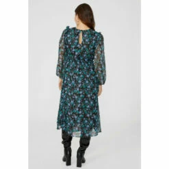 Mantaray Chiffon Floral Printed Midi Dress For Female -Cheap Mantaray Store unnamed file 4546
