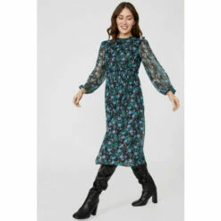 Mantaray Chiffon Floral Printed Midi Dress For Female -Cheap Mantaray Store unnamed file 4547