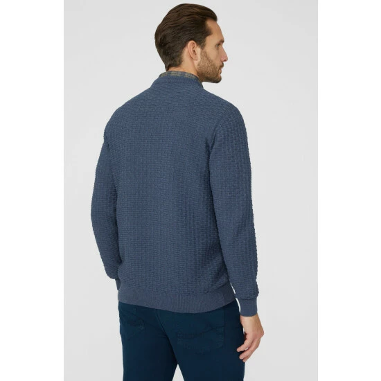 Mantaray Textured Crew Neck Jumper For Male 4 Mantaray Textured Crew Neck Jumper For Male - Image 4