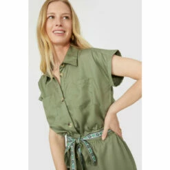 Mantaray Embroidered Belt Tencel Playsuit For Female 9 Mantaray Embroidered Belt Tencel Playsuit For Female -Cheap Mantaray Store unnamed file 4596