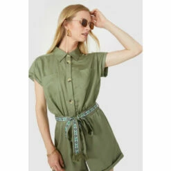 Mantaray Embroidered Belt Tencel Playsuit For Female 11 Mantaray Embroidered Belt Tencel Playsuit For Female -Cheap Mantaray Store unnamed file 4598