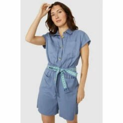 Mantaray Embroidered Belt Tencel Playsuit For Female 13 Mantaray Embroidered Belt Tencel Playsuit For Female -Cheap Mantaray Store unnamed file 4600