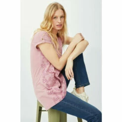 Mantaray Shortsleeve Tonal Bird Print Tunic For Female -Cheap Mantaray Store unnamed file 4611