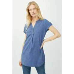 Mantaray Shortsleeve Tonal Bird Print Tunic For Female -Cheap Mantaray Store unnamed file 4613