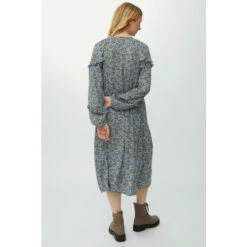 Mantaray Watercolour Frill V Neck Midi Crepe Dress For Female -Cheap Mantaray Store unnamed file 4623