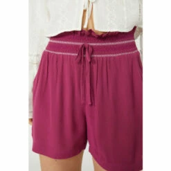 Mantaray Embroidered Waist Crepe Short For Female -Cheap Mantaray Store unnamed file 4628