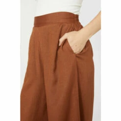 Mantaray Linen Mix Wide Leg Trouser For Female -Cheap Mantaray Store unnamed file 4635