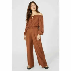 Mantaray Linen Mix Wide Leg Trouser For Female -Cheap Mantaray Store unnamed file 4637