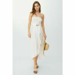 Mantaray Bandeau Frill Skirt Dress For Female -Cheap Mantaray Store unnamed file 4643