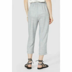 Mantaray Tie Waist Chambray Linen Blend Crop For Female -Cheap Mantaray Store unnamed file 4649