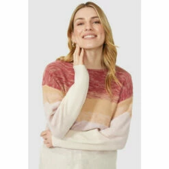 Mantaray Ombre Stripe Scoop Neck Jumper For Female -Cheap Mantaray Store unnamed file 4687