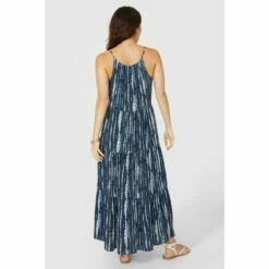 Mantaray Strappy Batik Print Crepe Midi Dress For Female -Cheap Mantaray Store unnamed file 4694