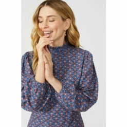 Mantaray Geo Floral Printed Crepe Midi Dress For Female -Cheap Mantaray Store unnamed file 472