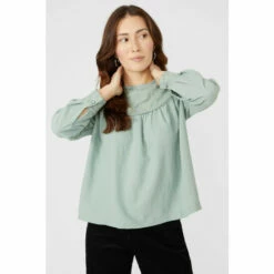 Mantaray Broderie Detail Blouse For Female