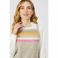 Mantaray Zig Zag Fair Isle Crew Neck Tank For Female 9 Mantaray Zig Zag Fair Isle Crew Neck Tank For Female -Cheap Mantaray Store unnamed file 4754