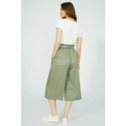 Mantaray Embroidered Belt Paperbag Tencel Crop For Female -Cheap Mantaray Store unnamed file 4762