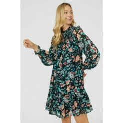 Mantaray Printed High Neck Tunic Dress For Female -Cheap Mantaray Store unnamed file 4796