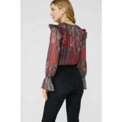 Mantaray Frill Shoulder Tile Print Top For Female 9 Mantaray Frill Shoulder Tile Print Top For Female -Cheap Mantaray Store unnamed file 4800