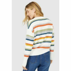Mantaray Textured Soft Stripe Crew Neck Jumper For Female -Cheap Mantaray Store unnamed file 4832