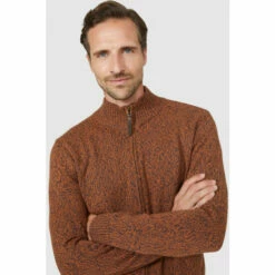 Mantaray Space Dye Zip Through Jumper For Male