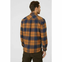 Mantaray Orange Brushed Check Overshirt For Male -Cheap Mantaray Store unnamed file 4889