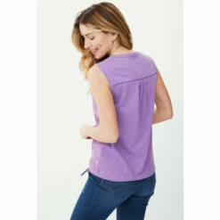 Mantaray Embroidered Scoop Neck Vest For Female -Cheap Mantaray Store unnamed file 4895