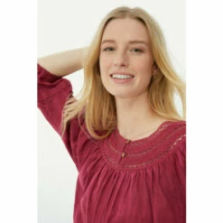 Mantaray Lace Neck Trim Dobby Top For Female 11 Mantaray Lace Neck Trim Dobby Top For Female -Cheap Mantaray Store unnamed file 4946