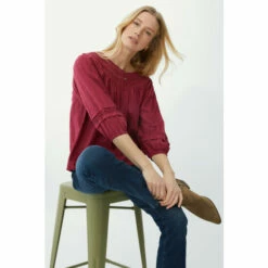 Mantaray Lace Neck Trim Dobby Top For Female 13 Mantaray Lace Neck Trim Dobby Top For Female -Cheap Mantaray Store unnamed file 4948