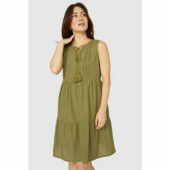 Mantaray Tassle Tie Tiered Linen Mix Dress For Female 10 Mantaray Tassle Tie Tiered Linen Mix Dress For Female -Cheap Mantaray Store unnamed file 4957