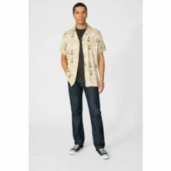 Mantaray Sailboat Print Revere Collar Shirt For Male -Cheap Mantaray Store unnamed file 4994
