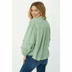 Mantaray Frill Trim Moss Dot Top For Female 11 Mantaray Frill Trim Moss Dot Top For Female -Cheap Mantaray Store unnamed file 5048