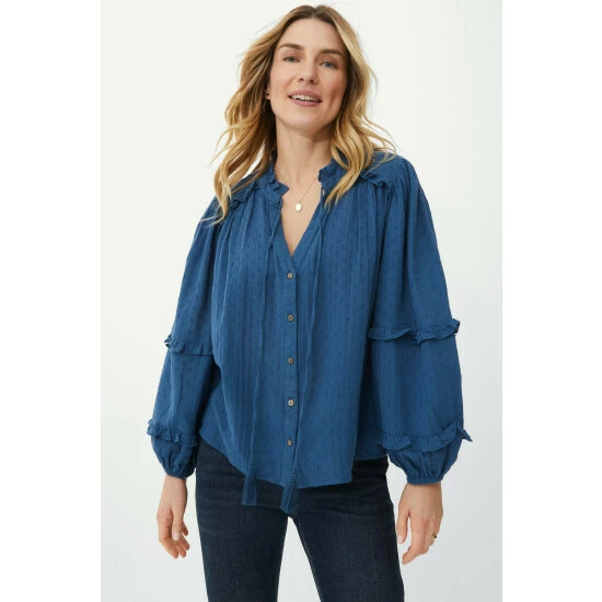 Mantaray Frill Trim Moss Dot Top For Female 7 Mantaray Frill Trim Moss Dot Top For Female - Image 7