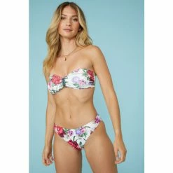 Mantaray Alena Floral Bandeau Bikini Top For Female -Cheap Mantaray Store unnamed file 5071