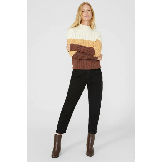 Mantaray Ombre Tweed Cotton Crew Neck Jumper For Female 2 Mantaray Ombre Tweed Cotton Crew Neck Jumper For Female - Image 2